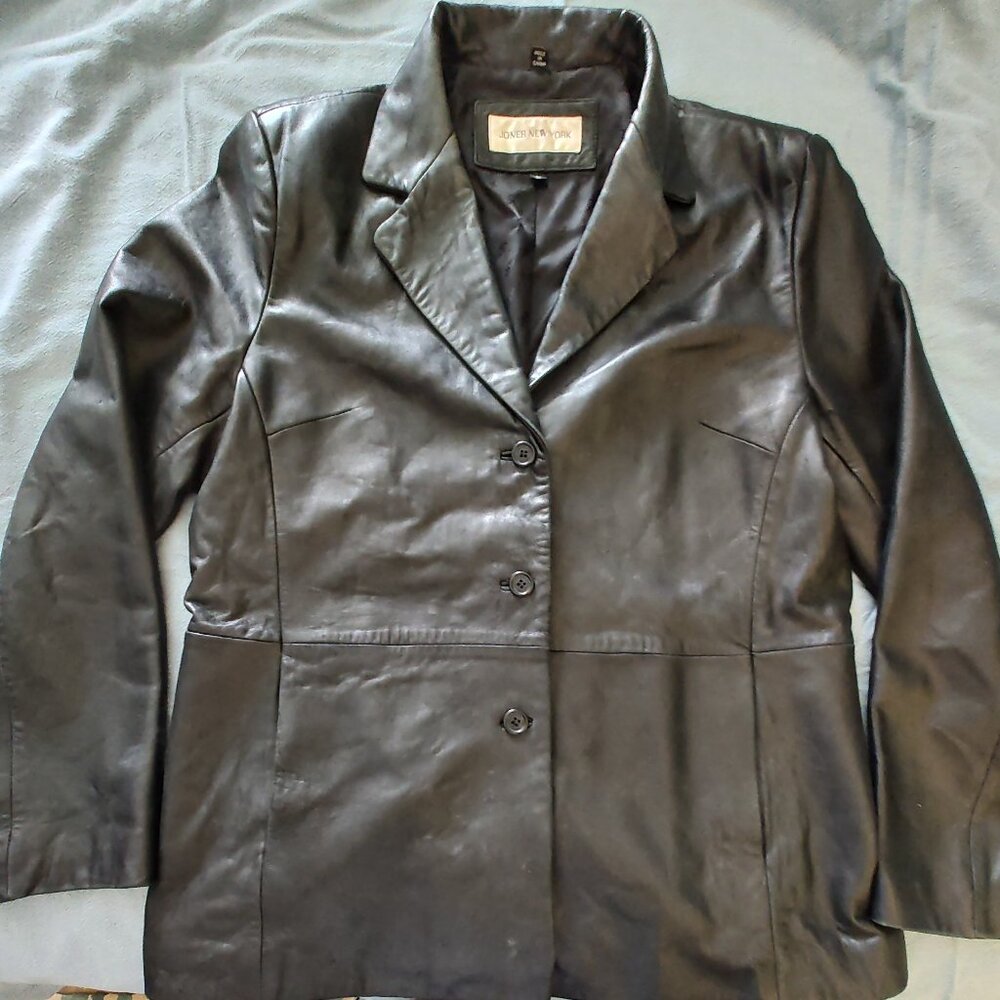 Jones New York leather jacket